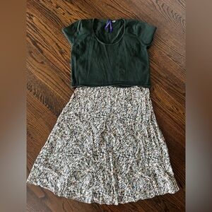 Seraphine Dark Green Nursing & Maternity Sweater Dress